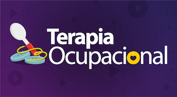 Fondo morado con texto blanco: Terapia Ocupacional