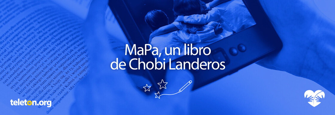 Imagen con foto de una tableta electrónica con el libro de MaPa
